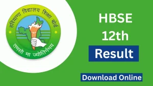 HBSE 12th Result 2025